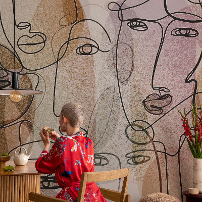 Plaunamas flizelininis fototapetas Linijinis flanšas