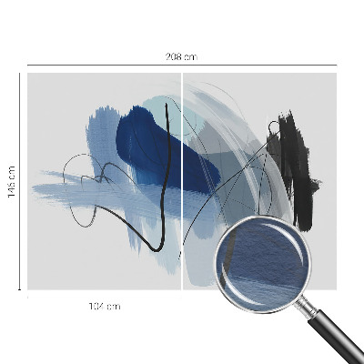 Sienų danga fototapetas Spalvingi abstrakciniai elementai