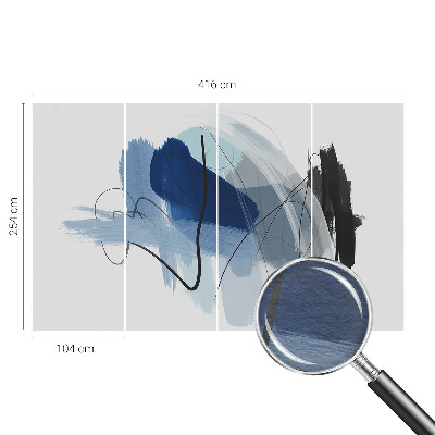 Sienų danga fototapetas Spalvingi abstrakciniai elementai