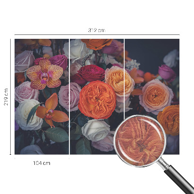 Fototapetas flizelino pagrindu Spalvingas puokštė