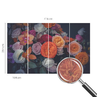 Fototapetas flizelino pagrindu Spalvingas puokštė