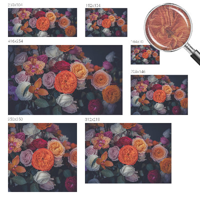 Fototapetas flizelino pagrindu Spalvingas puokštė