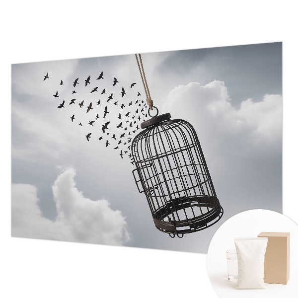 Plaunamas flizelininis fototapetas Flyvende fugle