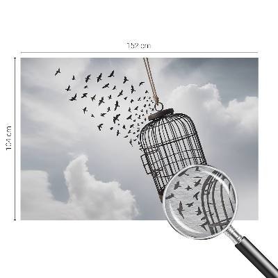 Plaunamas flizelininis fototapetas Flyvende fugle