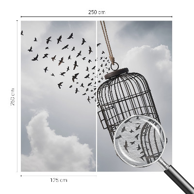 Plaunamas flizelininis fototapetas Flyvende fugle