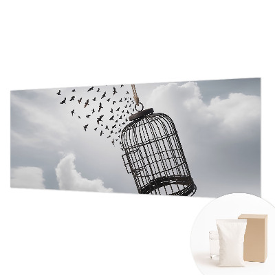 Plaunamas flizelininis fototapetas Flyvende fugle