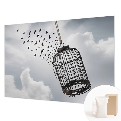 Plaunamas flizelininis fototapetas Flyvende fugle