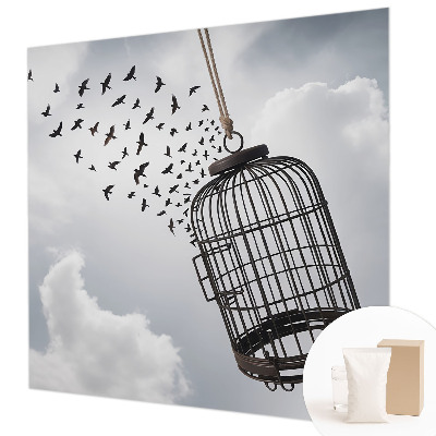 Plaunamas flizelininis fototapetas Flyvende fugle