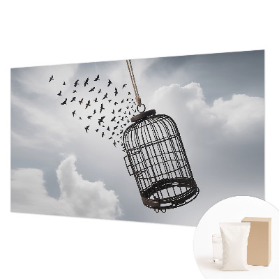 Plaunamas flizelininis fototapetas Flyvende fugle