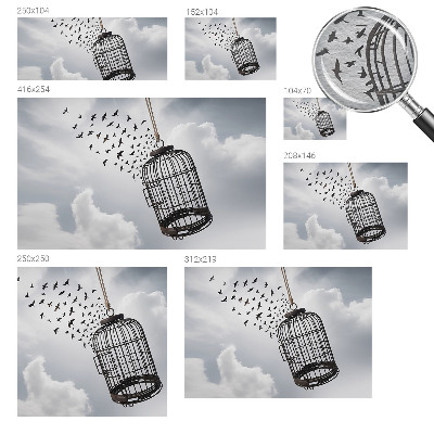 Plaunamas flizelininis fototapetas Flyvende fugle