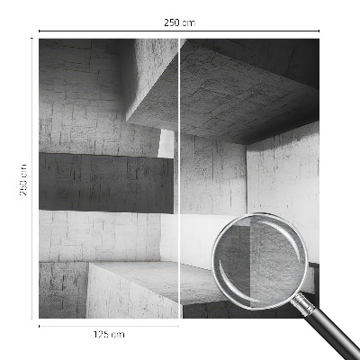 Fototapetas pagal matmenis su geometriniu skulptoriaus motyvu
