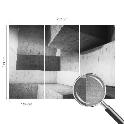 Fototapetas pagal matmenis su geometriniu skulptoriaus motyvu