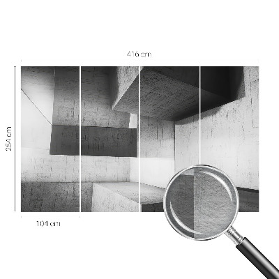 Fototapetas pagal matmenis su geometriniu skulptoriaus motyvu