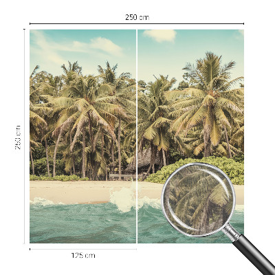 Sienų danga fototapetas Tropikų pakrantė