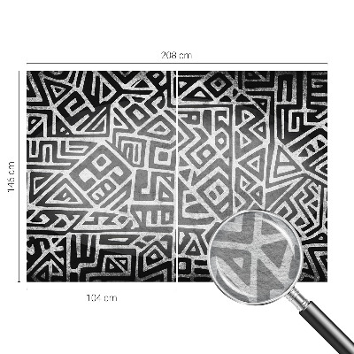 Fototapetas ant sienos su geometriniu labirinto motyvu