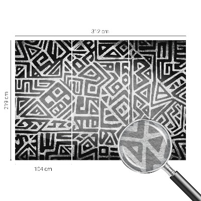 Fototapetas ant sienos su geometriniu labirinto motyvu