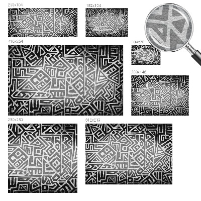 Fototapetas ant sienos su geometriniu labirinto motyvu