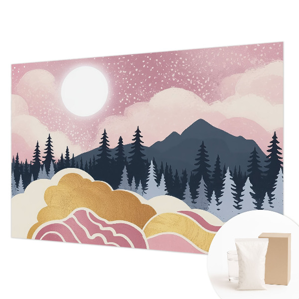 Fototapetas miegamajam Lyserød solnedgang