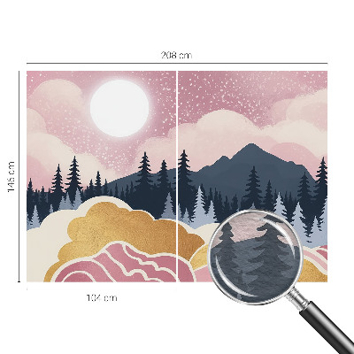 Fototapetas miegamajam Lyserød solnedgang