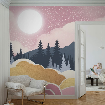 Fototapetas miegamajam Lyserød solnedgang