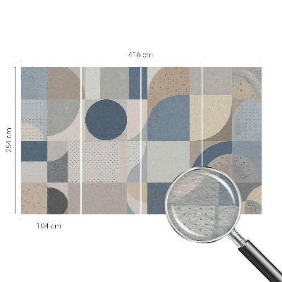Fototapetas svetainei su geometrine mozaika