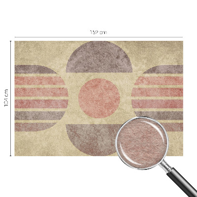 Sienų danga fototapetas su geometriniu raštu