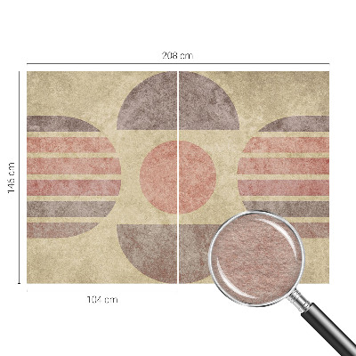 Sienų danga fototapetas su geometriniu raštu