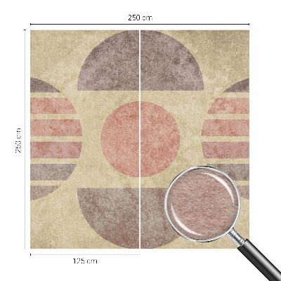 Sienų danga fototapetas su geometriniu raštu