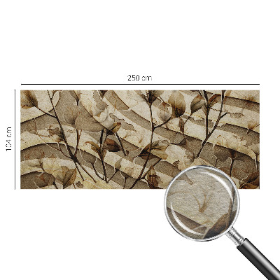 Sienų danga fototapetas su klasikinio stiliaus floros motyvu