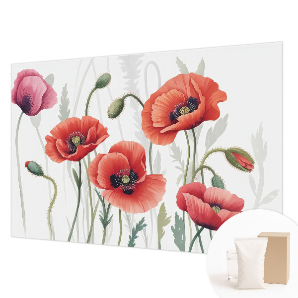 Fototapetas ant sienos Røde valmuer