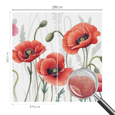 Fototapetas ant sienos Røde valmuer