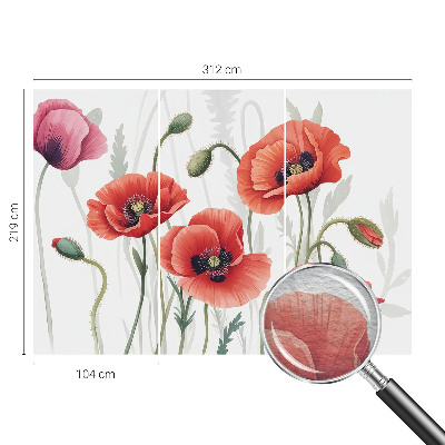 Fototapetas ant sienos Røde valmuer