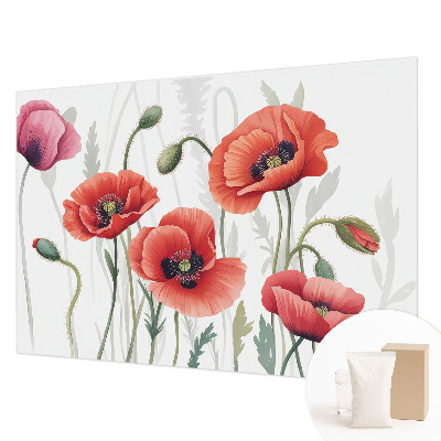 Fototapetas ant sienos Røde valmuer