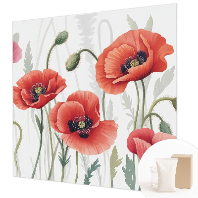 Fototapetas ant sienos Røde valmuer