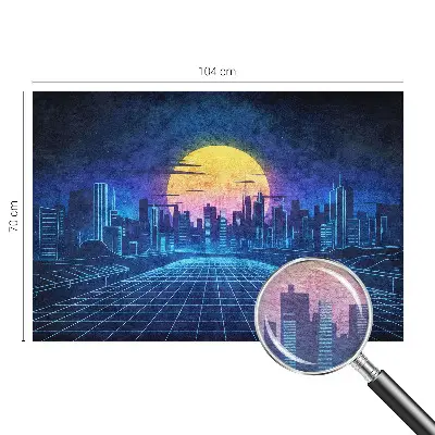 Sienų danga fototapetas su futuristiniu peizažu
