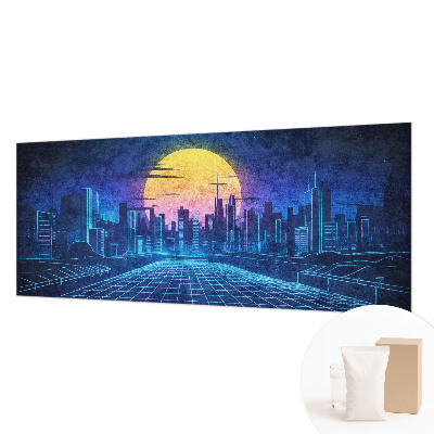 Sienų danga fototapetas Futuristinis peizažas