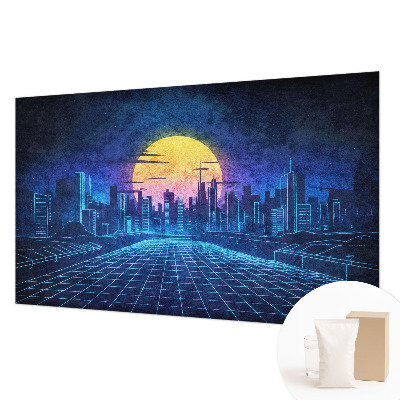 Sienų danga fototapetas Futuristinis peizažas