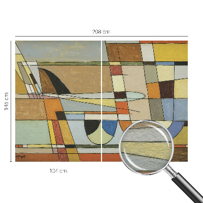 Fototapetas flizelino pagrindu su geometrinių harmonikų raštu
