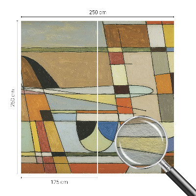 Fototapetas flizelino pagrindu su geometrinių harmonikų raštu