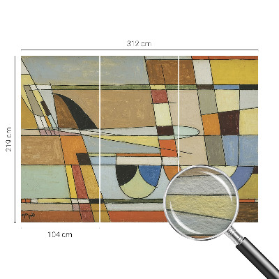 Fototapetas flizelino pagrindu su geometrinių harmonikų raštu