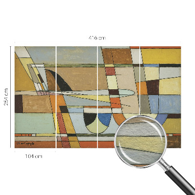 Fototapetas flizelino pagrindu su geometrinių harmonikų raštu