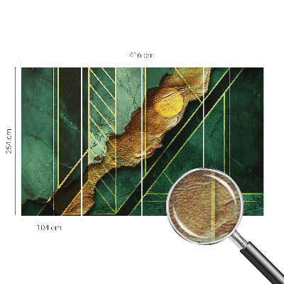Modernus fototapetas su geometriniu raštu, išplėstas dizainas
