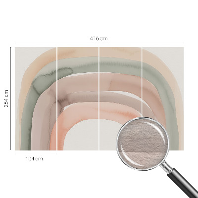 Plaunamas flizelininis fototapetas Regnbuebuer