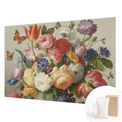 Dekoratyvinis fototapetas Bloomster og sommerfugle