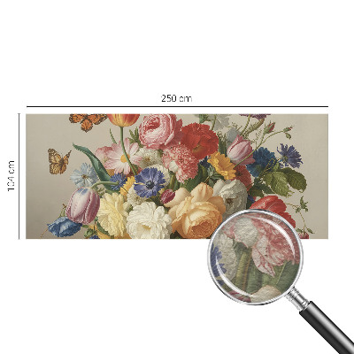 Dekoratyvinis fototapetas Bloomster og sommerfugle