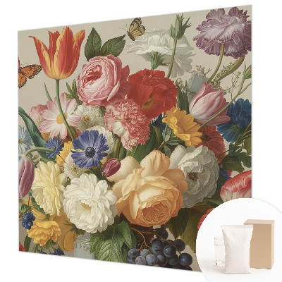 Dekoratyvinis fototapetas Bloomster og sommerfugle