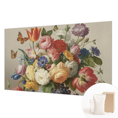 Dekoratyvinis fototapetas Bloomster og sommerfugle