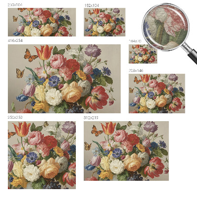 Dekoratyvinis fototapetas Bloomster og sommerfugle