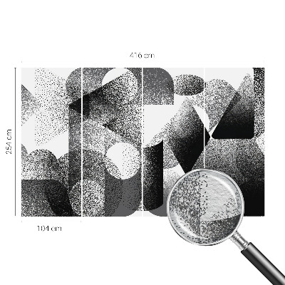Flizelininis fototapetas su geometriniu raštu