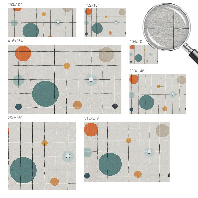 Plaunamas flizelininis fototapetas Farvedės ratas